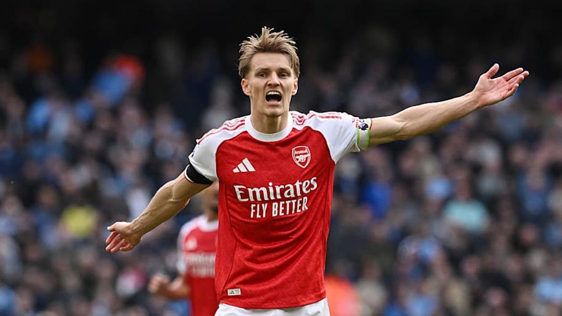  Arsenal's captain was back in the Premier League starting XI. | Stuart MacFarlane/Arsenal FC/Getty Images 