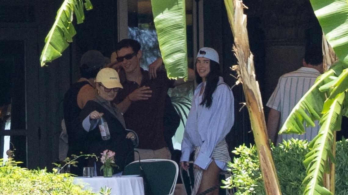 Newlyweds Dua Lipa and Callum Turner arrive in Sicily for wedding celebrations 