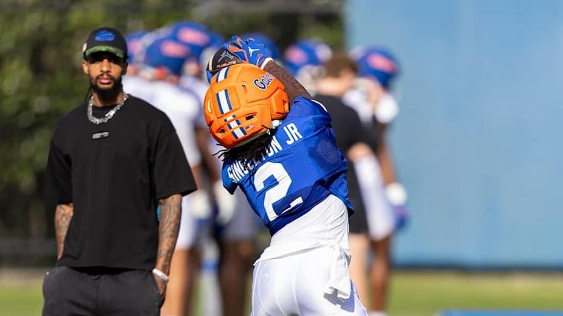  Eric Singleton Jr. transferred to Florida after stints at Georgia Tech and Auburn. | Kyle Lander / Florida Gators on SI 