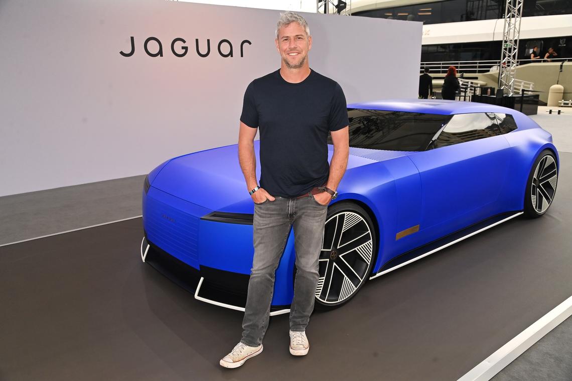 MONTE CARLO, MONACO - MAY 03: Ant Anstead attends the unveiling of the Jaguar Type 00 concept car on a floating ocean terrace in Monaco harbour during the 2025 Formula E Monaco ePrix on May 3, 2025 in Monte Carlo, Monaco. (Photo by Dave Benett/Getty Images for Jaguar TCS Racing)