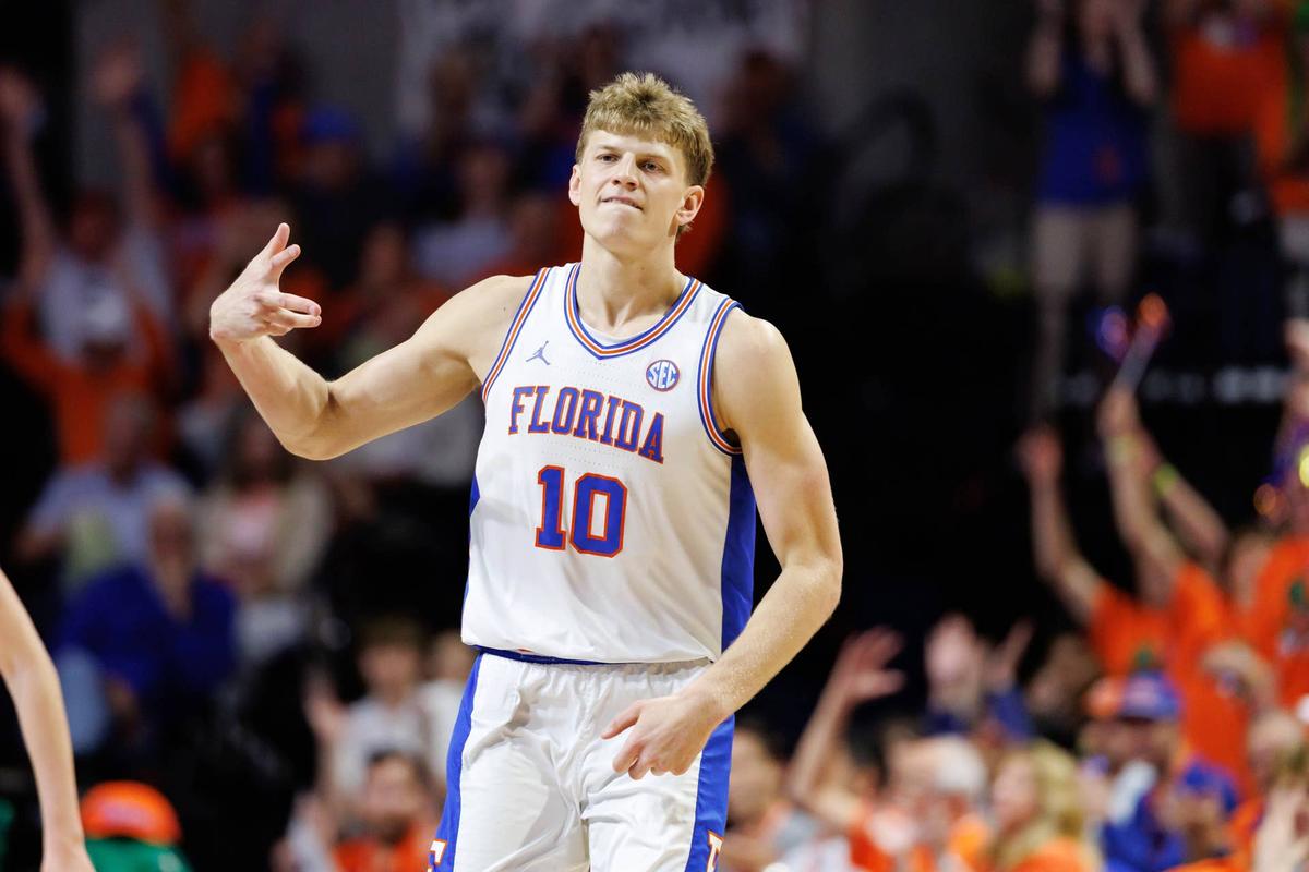  Florida Gators forward Thomas Haugh (10). © Matt Pendleton-Imagn Images