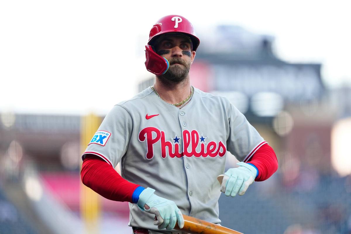  Philadelphia Phillies first baseman Bryce Harper (3) Ron Chenoy-Imagn Images
