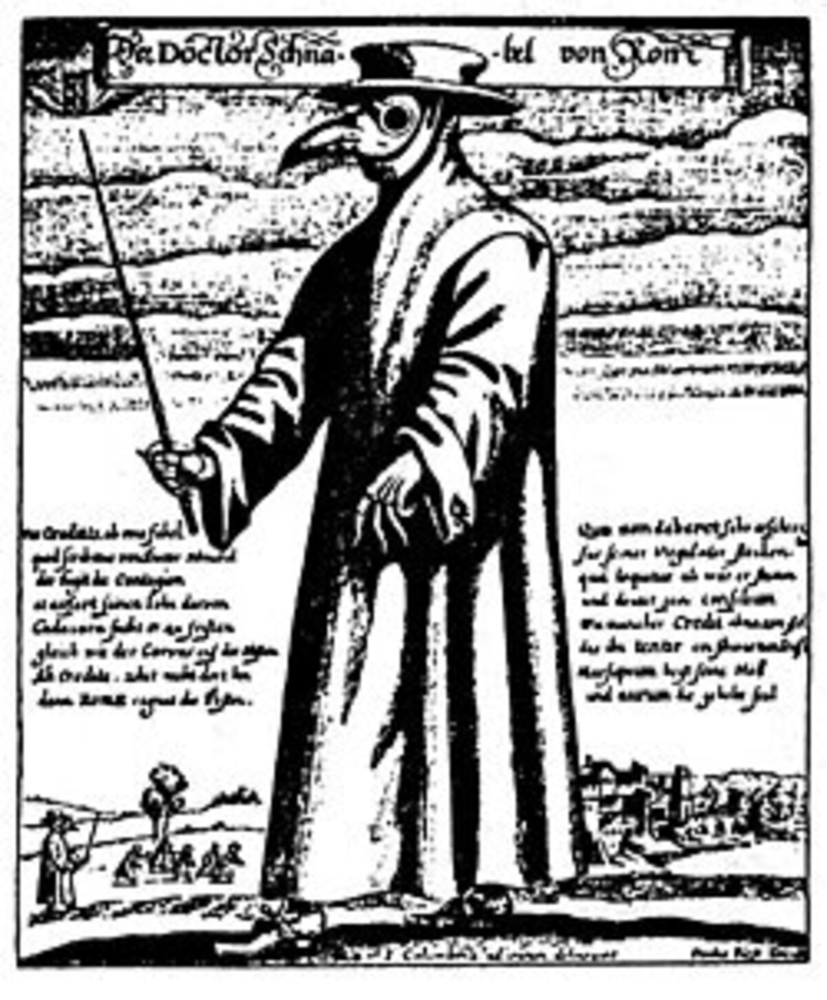  A plague doctor. (Columbina/ Paul Fürst via Wikimedia Commons) 