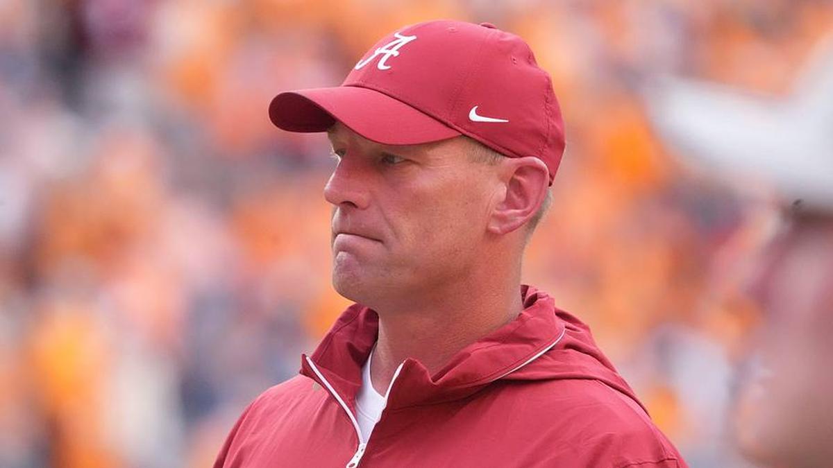  Alabama football coach Kalen DeBoer during the NCAA college football game against Tennessee on Saturday, Oct. 19, 2024, in Knoxville. Tenn. | Saul Young/News Sentinel / USA TODAY NETWORK via Imagn Images 