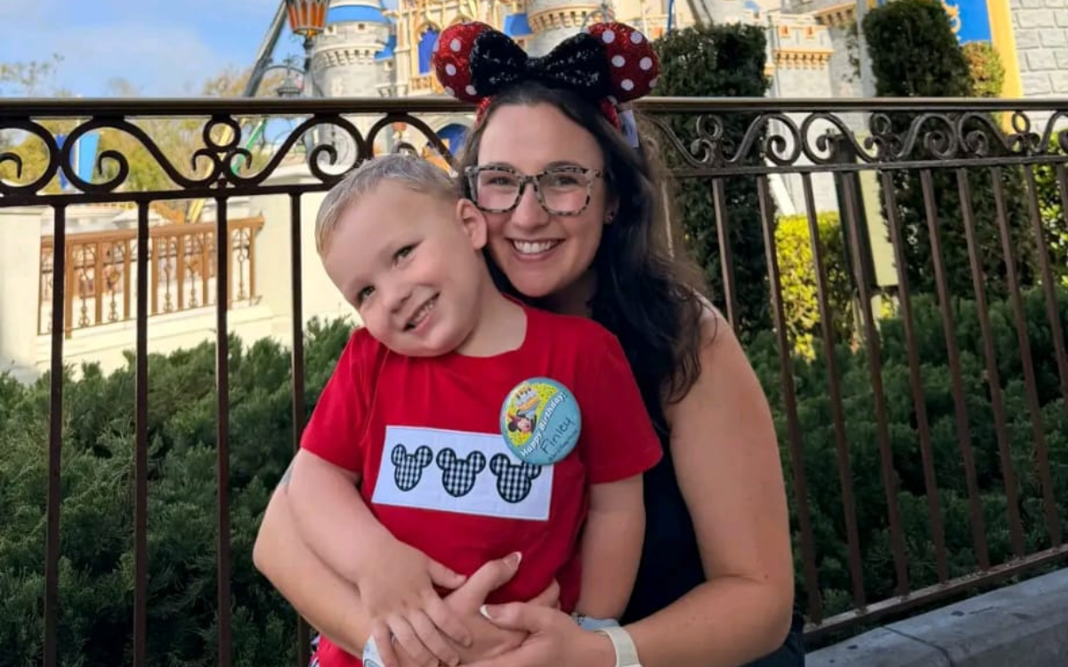  Brittany Gil and her son Finley Gil, aged 3. 