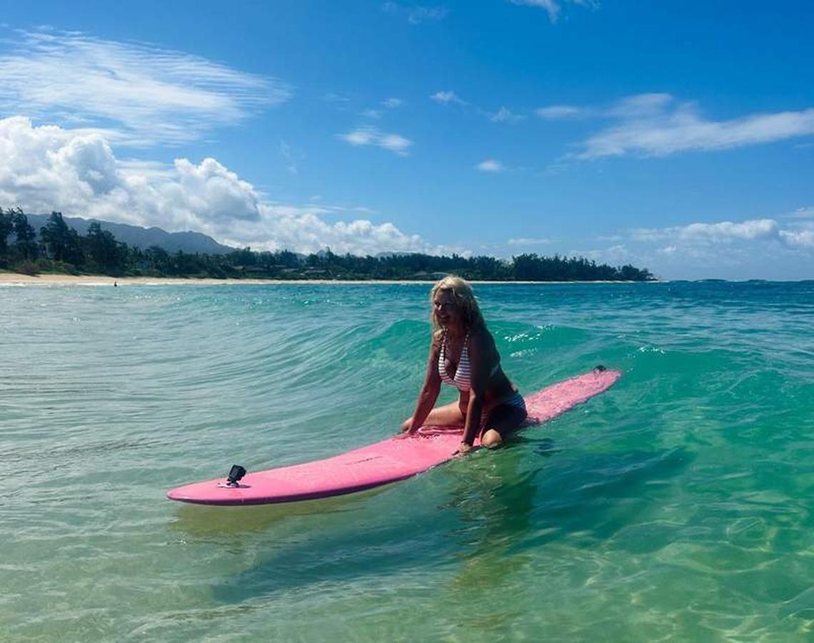  Enjoying a slow day at the beach in Hawaii. Photo credit: Shelly Peterson 