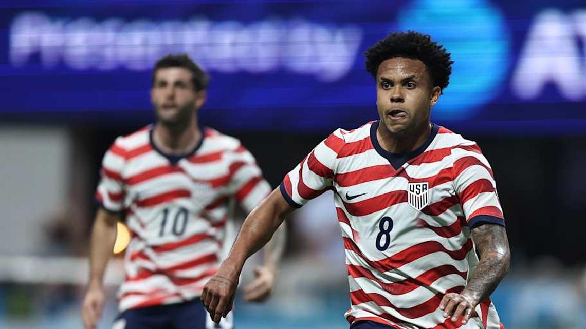  Weston McKennie is the most in-form USMNT midfielder. | Omar Vega/USSF/Getty Images 