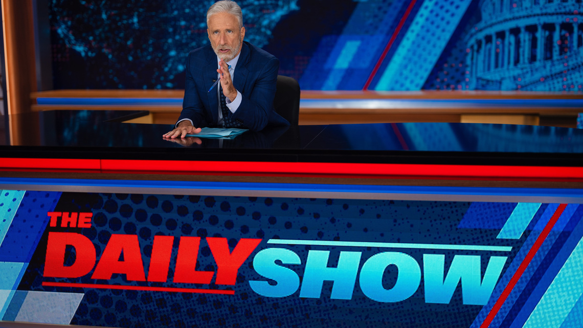 Jon Stewart trolls Trump, Natalie Harp relationship with viral Elizabeth Holmes doc 
