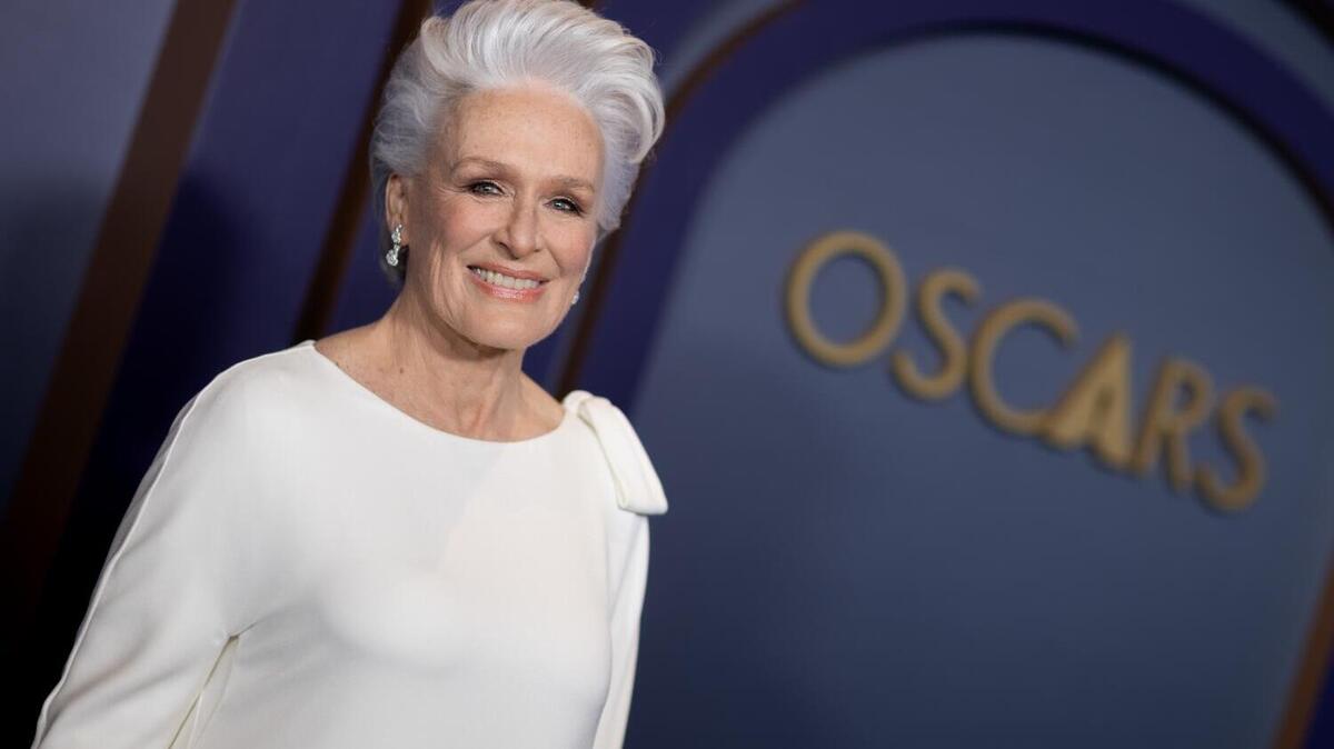 Hollywood, CA - January 09: Glenn Close, on the red carpet at the Academy of Motion Picture Arts and Sciences and the Board of Governors, Honorary Awards, presented to Angela Bassett, Mel Brooks, Carol Littleton and the Jean Hersholt Humanitarian Award Michelle Satter, from the Sundance Institute, as part of the Academy's 14th Governors Awards at The Ray Dolby Ballroom at Ovation Hollywood, in Hollywood, CA, Tuesday, Jan. 9, 2024. (Jay L. Clendenin / Los Angeles Times)