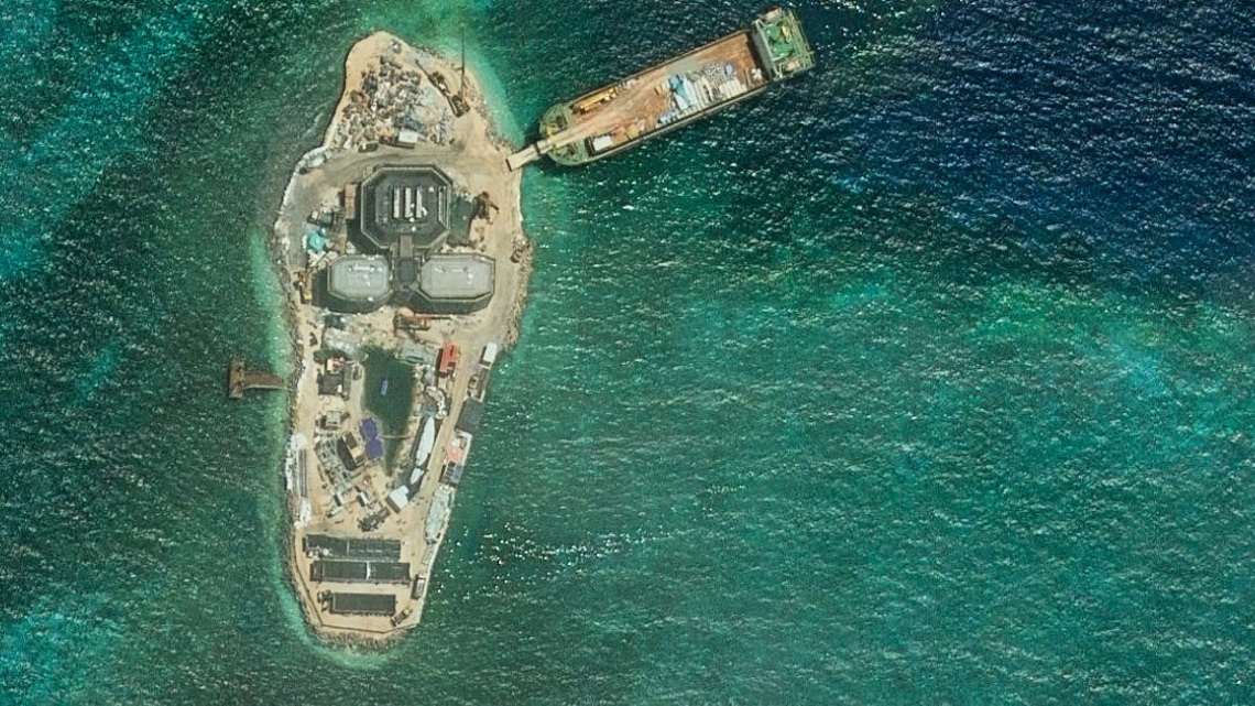 New installations emerge on islet as China accelerates South China Sea build-up 