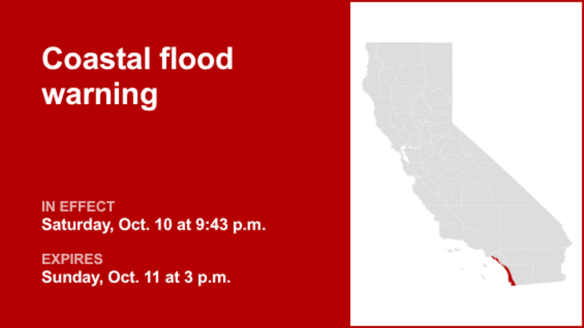 UPDATE: Coastal flood warning active for San Diego County Coastal Areas ...