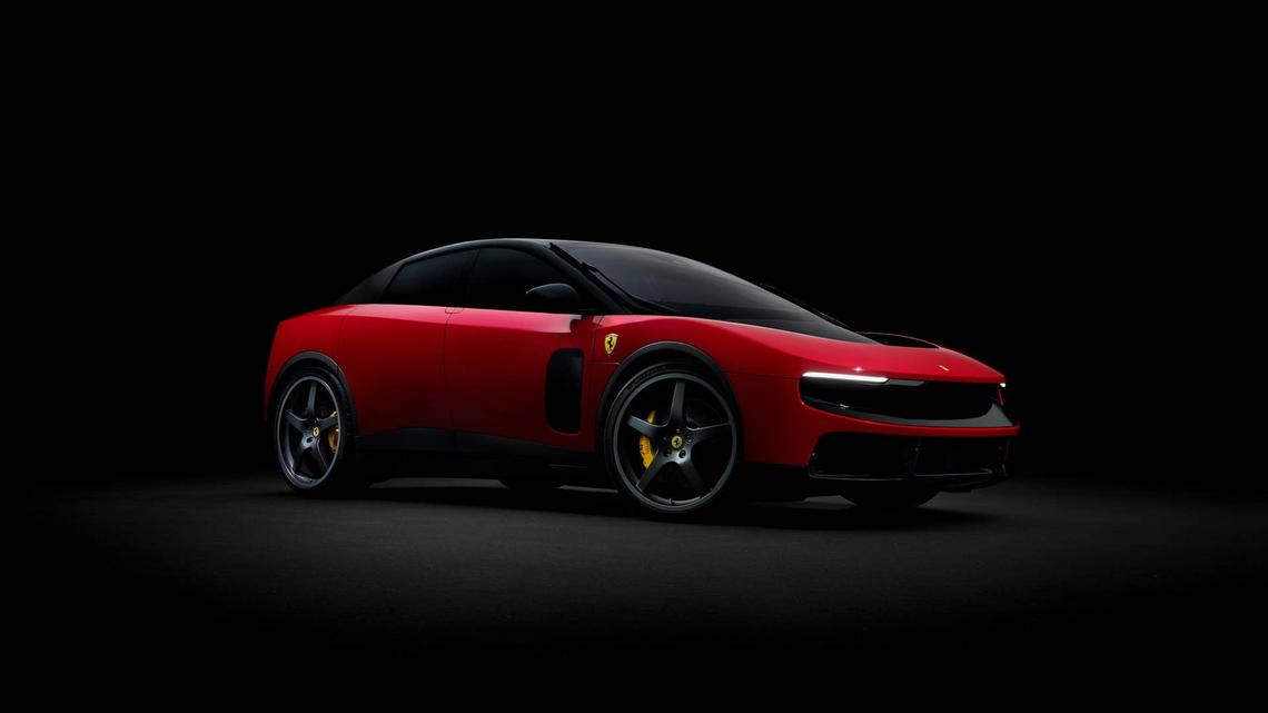 Ferrari's First EV Comes With 1035 Horsepower And Distinctly Apple Looks 