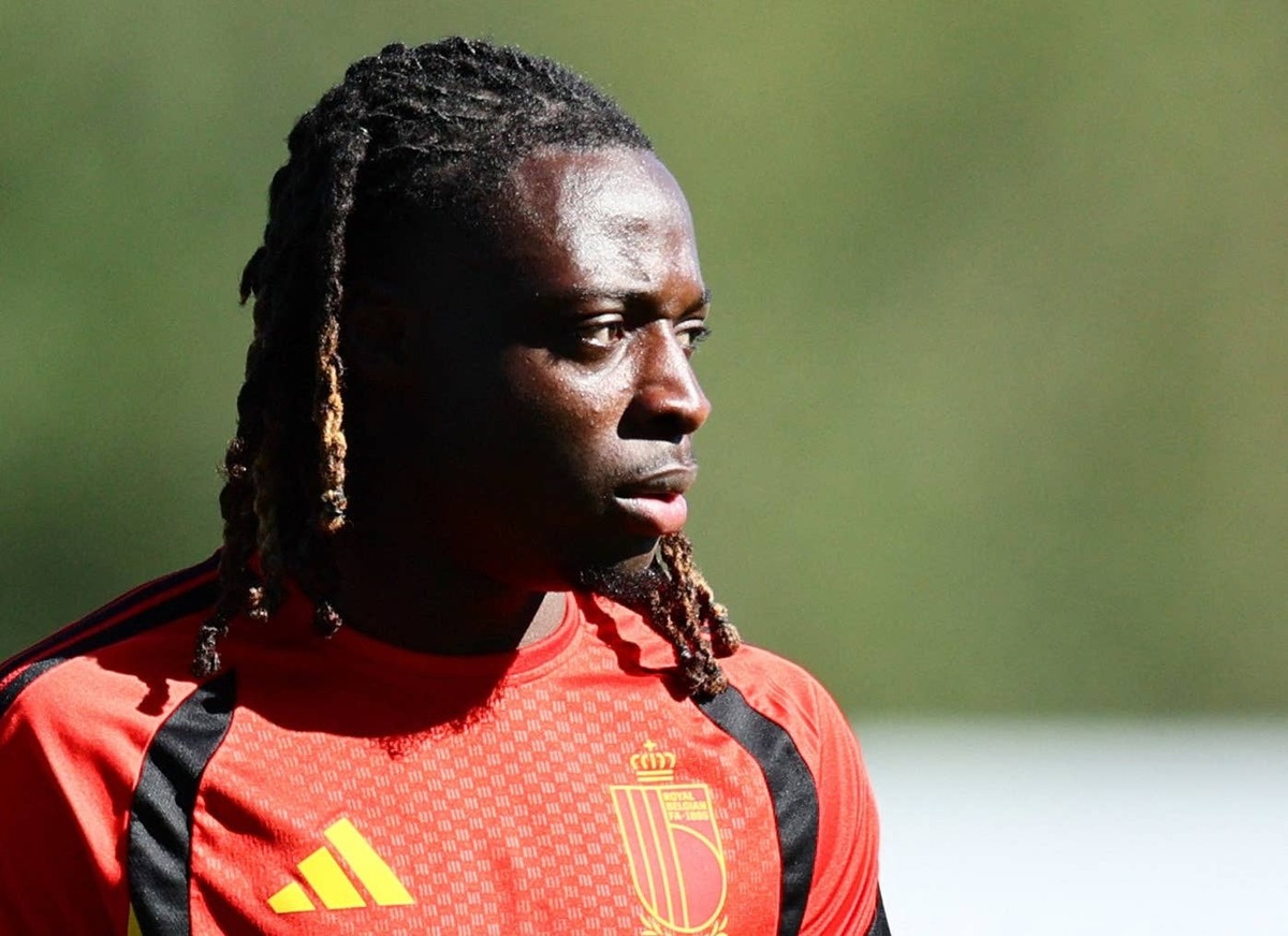  Belgium's Jeremy Doku in training during FIFA World Cup 2026. IMAGN IMAGES via Reuters/Blake Dahlin