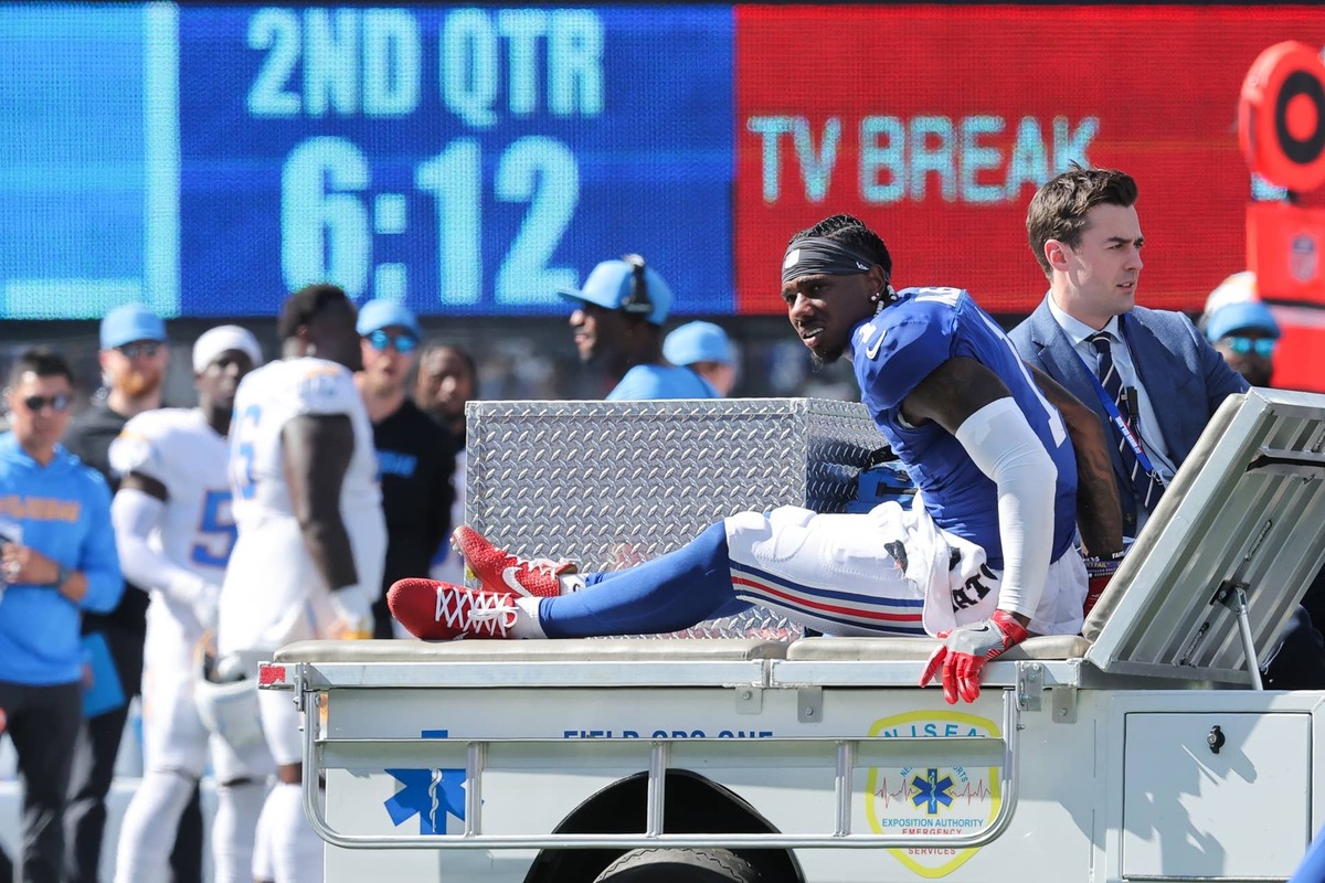  New York Giants wide receiver Malik Nabers (1). Brad Penner-Imagn Images