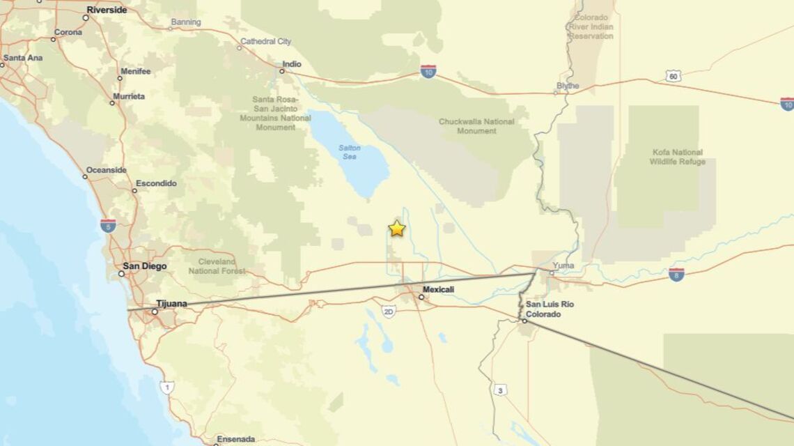 Update: May 11 - 2.5 magnitude earthquake detected close to Brawley, CA 