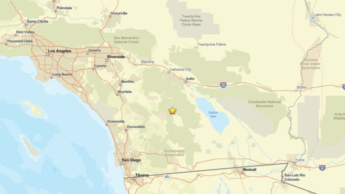 Update: 2.5 magnitude earthquake reported close to Borrego Springs, CA on Oct. 13 