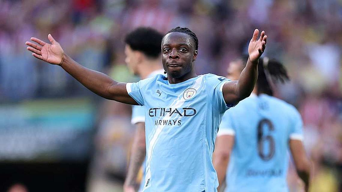  Doku dazzled from the bench. | Michael Regan-The FA/The FA/Getty Images 