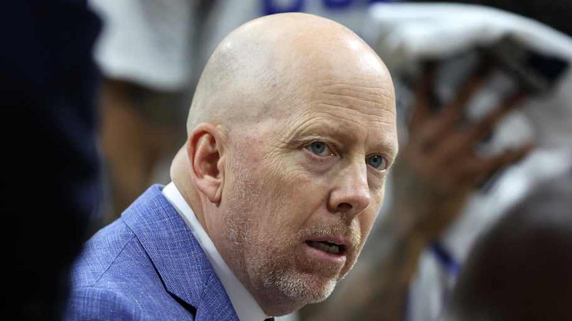  Mar 20, 2026; Philadelphia, PA, USA; UCLA Bruins head coach Mick Cronin reacts in the first half during a first round game of the men's 2026 NCAA Tournament at Xfinity Mobile Arena. Mandatory Credit: Bill Streicher-Imagn Images | Bill Streicher-Imagn Images 
