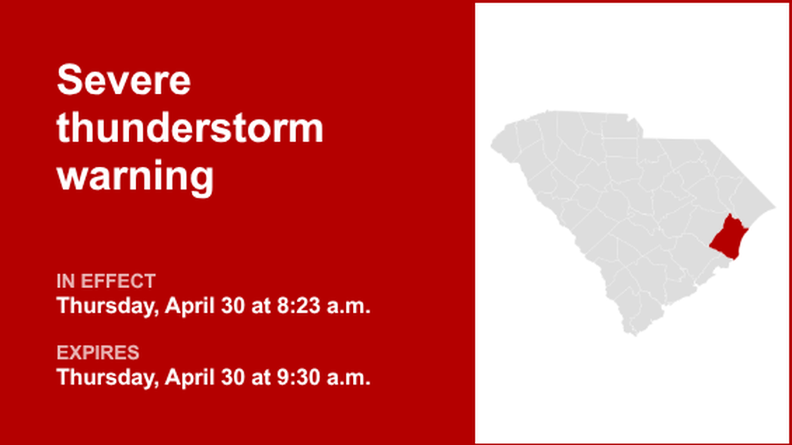 UPDATE: Penny-sized hail predicted with thunderstorms in Georgetown County 