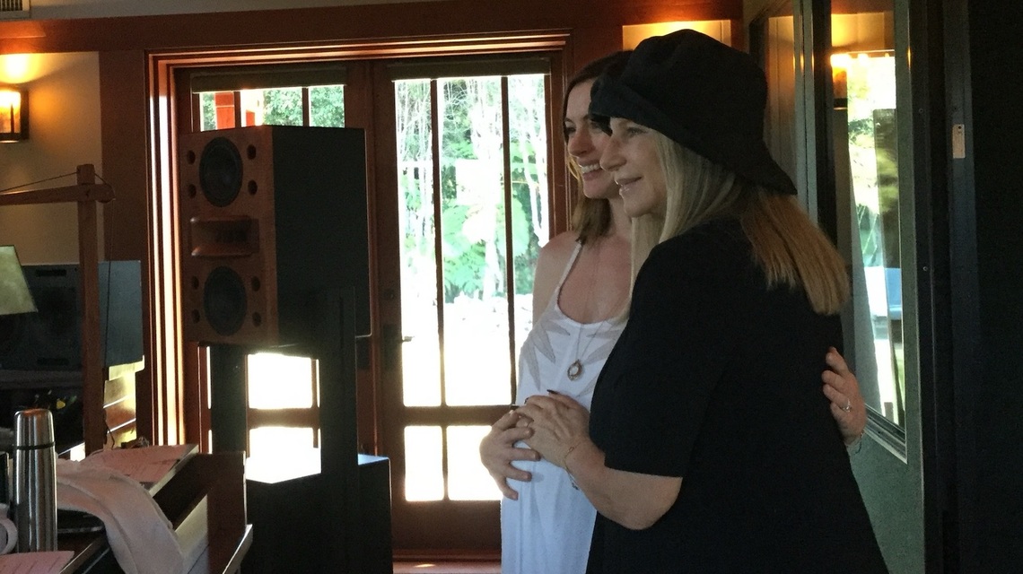 Barbra Streisand Cradles Pregnant Anne Hathaway's Baby Bump: 'Mazel Tov'