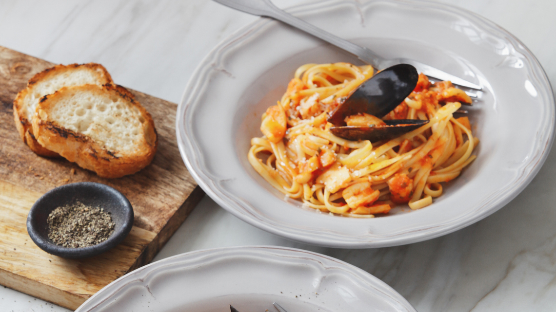 Easy Seafood Pasta Recipe Brings Restaurant Flavor to Your Table in 15 Minutes