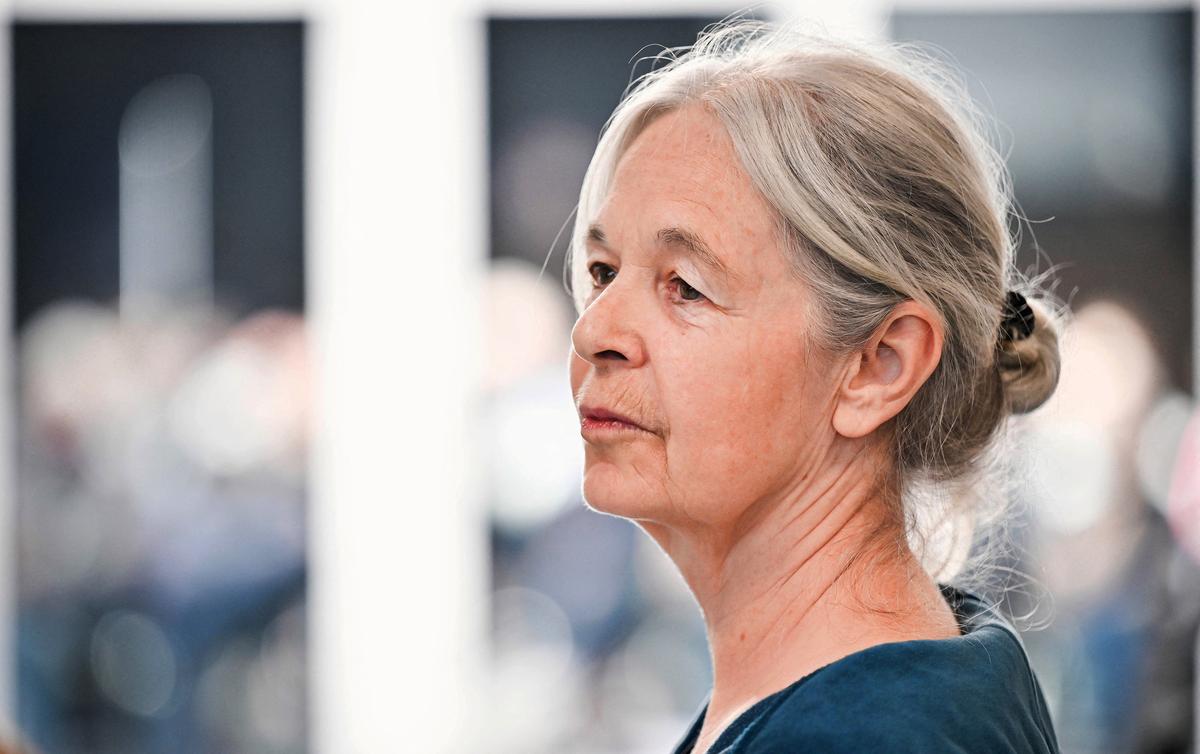 Daniela Klette, accused of being one of the last surviving members of the Red Army Faction group, who was arrested after decades on the run for armed robbery and attempted murder attends her trial in Verden, northern Germany, May 27, 2026.    Sina Schuldt/Pool via REUTERS