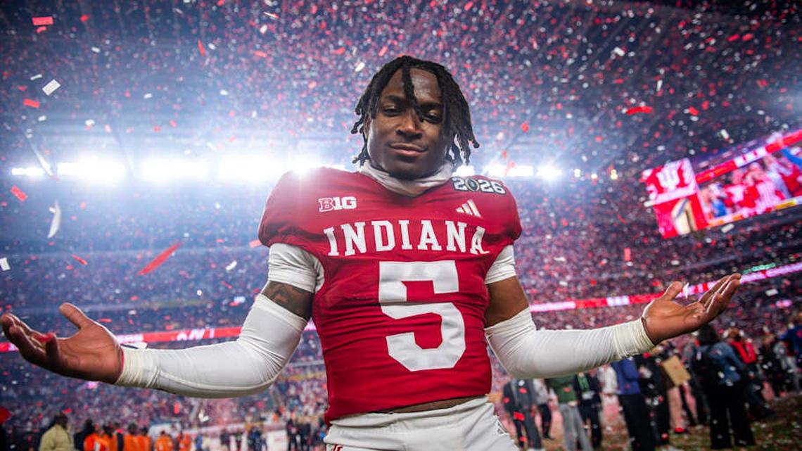  Indiana's D'Angelo Ponds won a national championship with Indiana. | Rich Janzaruk/Herald-Times / USA TODAY NETWORK via Imagn Images 