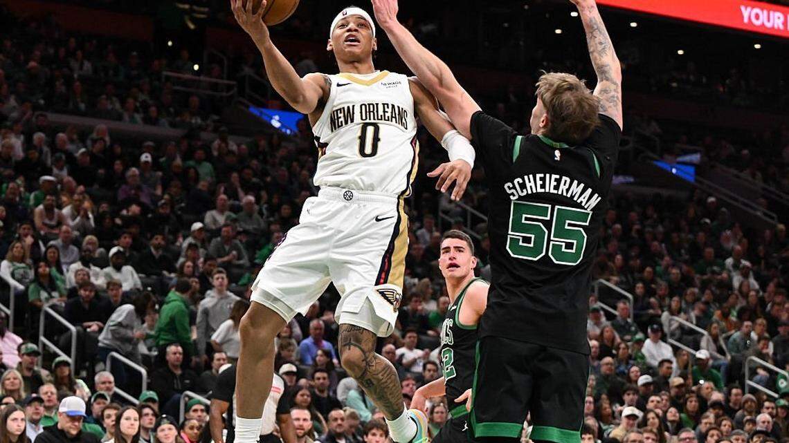 Celtics sink record-tying 29 treys, rip Pelicans
