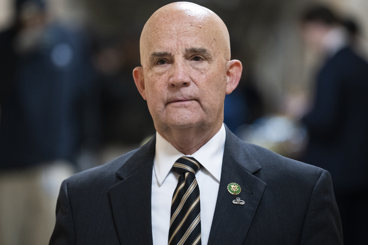  Representative Keith Self is seen outside a meeting of the House Republican Conference in the U.S. Capitol on January 3, 2023. 