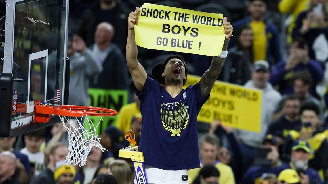 All hail: Michigan outmuscles UConn, claims second national title 