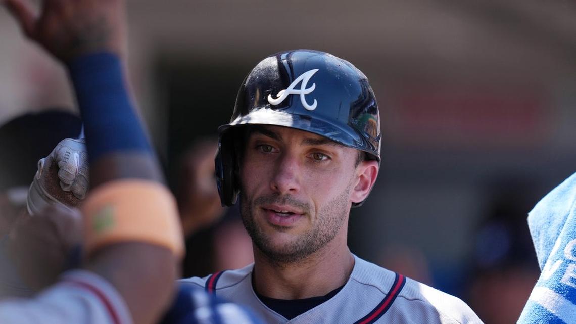 Braves never trail, pound Angels to take series 