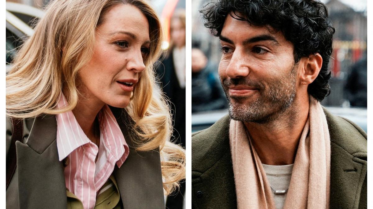 A combination picture shows actors Blake Lively and Justin Baldoni arriving for a "settlement conference" at the United States District Court in New York City, U.S., February 11, 2026.  REUTERS/Eduardo Munoz