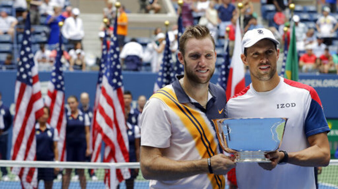 Jack Sock wins third Grand Slam doubles title, helps partner Mike Bryan to record