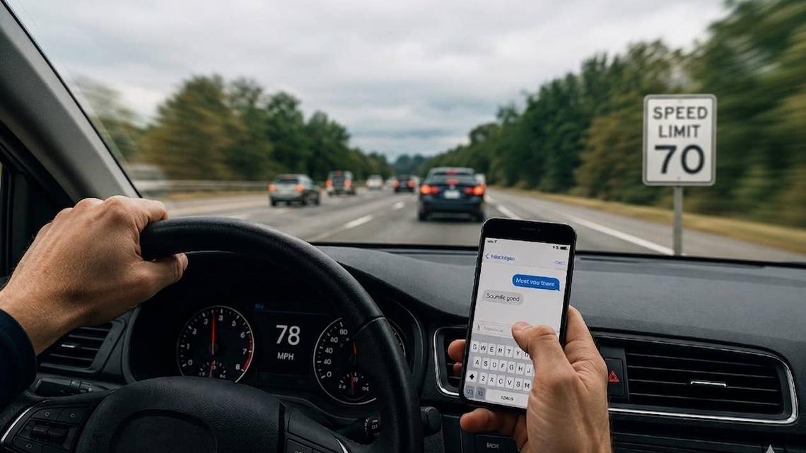 Study Finds Drivers Use Their Phones More As Speeds Climb, Not Less 