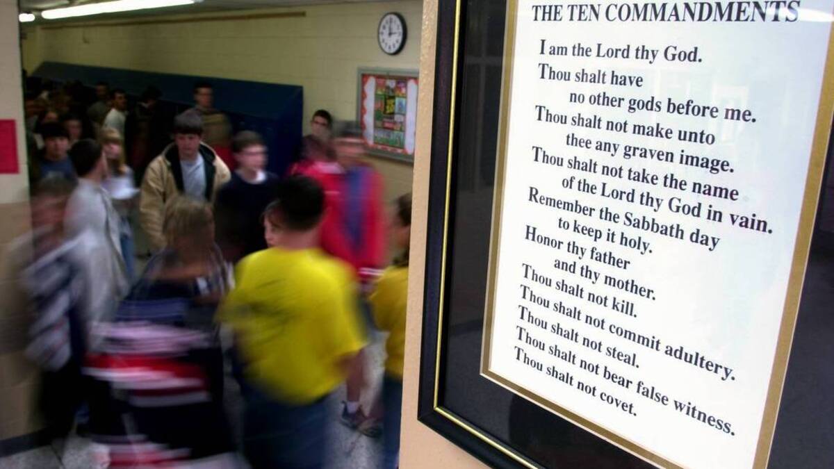 A national survey has found support for placing the Ten Commandments in schools. (Jahi Chikwendiu/Lexington Herald-Leader/TNS)