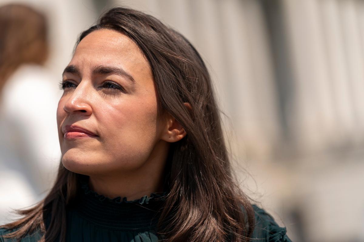 Rep. Alexandria Ocasio-Cortez, D-N.Y., at the Capitol in Washington, July 15, 2022.