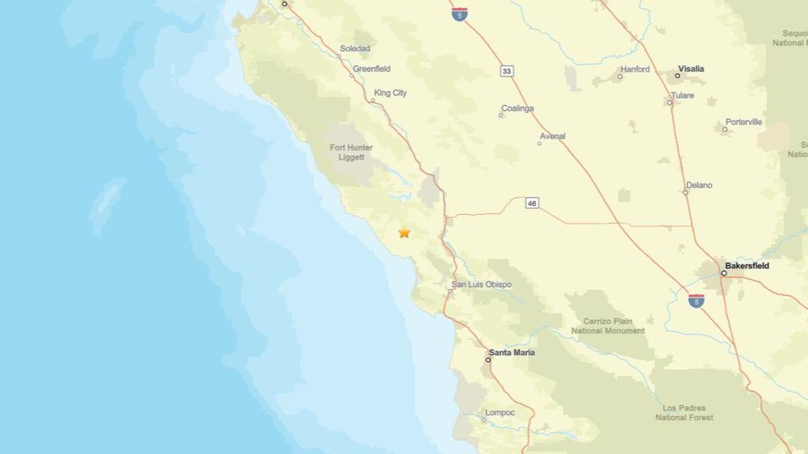 April 4: Earthquake of 2.7 magnitude registered close to Cambria, CA 