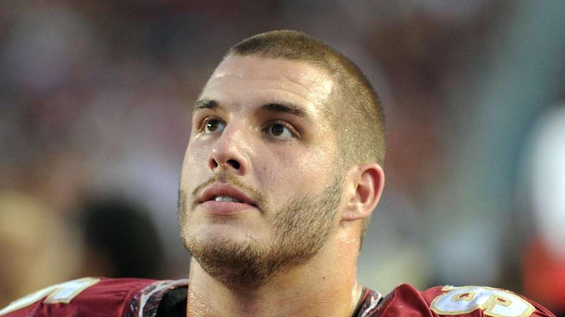  Oct 13, 2012; Tallahassee, Florida, USA; Florida State Seminoles defensive end Bjoern Werner (95) during the second half of the game against the Boston College Eagles at Doak Campbell Stadium. Mandatory Credit: Melina Vastola-Imagn Images | Melina Vastola-Imagn Images 