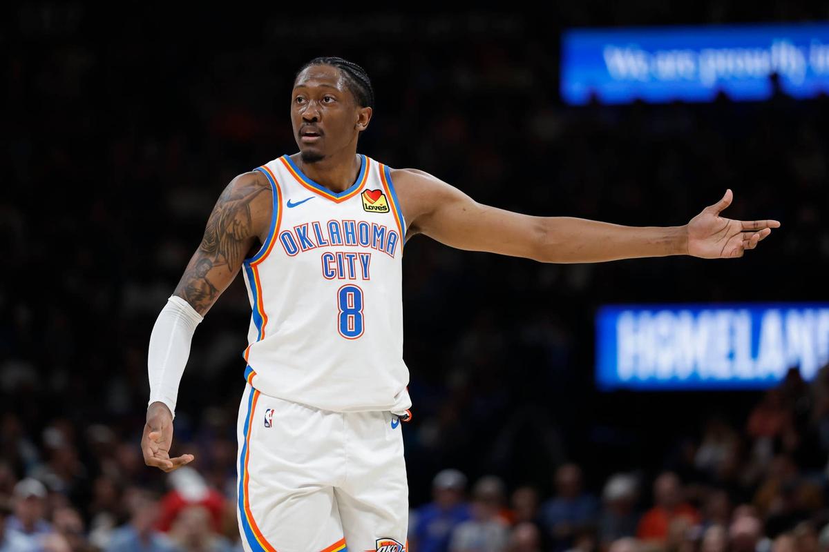  Oklahoma City Thunder guard Jalen Williams (8) Alonzo Adams-Imagn Images