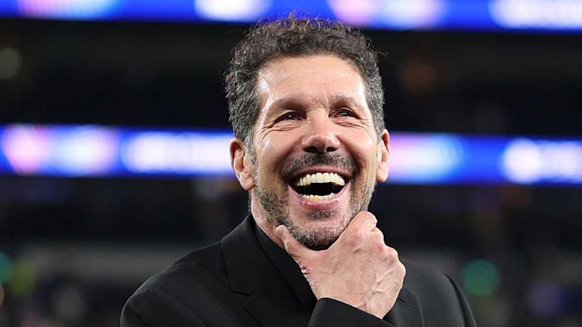  Diego Simeone has plenty of reason to smile. | Ryan Pierse/UEFA/Getty Images 