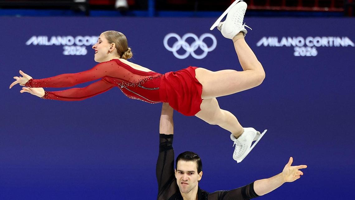 German duo seizes lead in Olympic pairs on error-filled night 