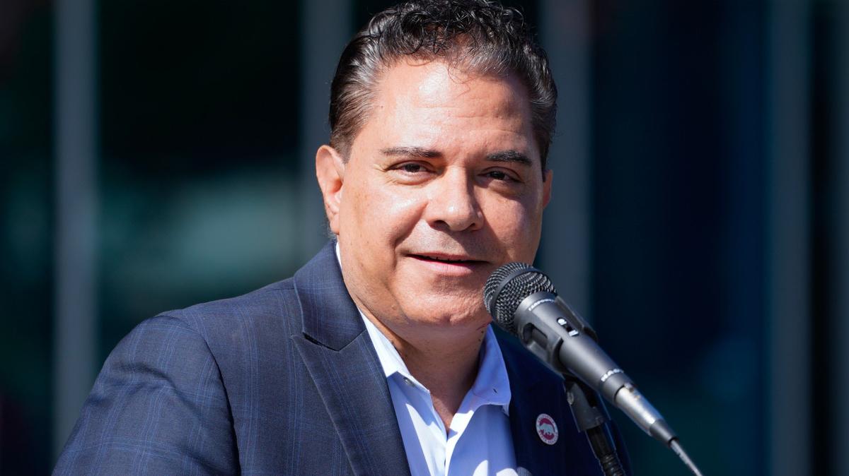 At the opening of the new South Bay Community Services in Chula Vista, California, State Sen. Steve Padilla is among the speakers on Oct. 22, 2025. (Nelvin C. Cepeda/The San Diego Union-Tribune/TNS)