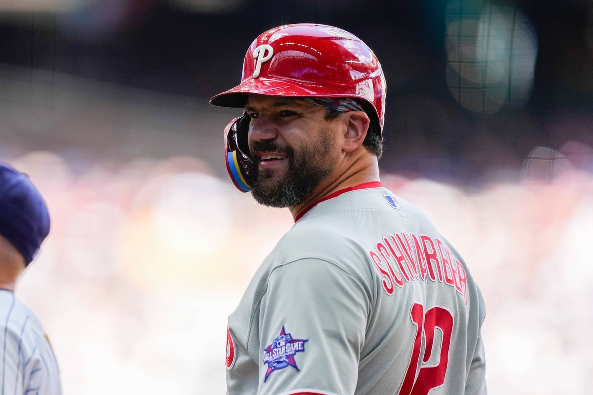  Philadelphia Phillies designated hitter Kyle Schwarber (12) Jeff Hanisch-Imagn Images