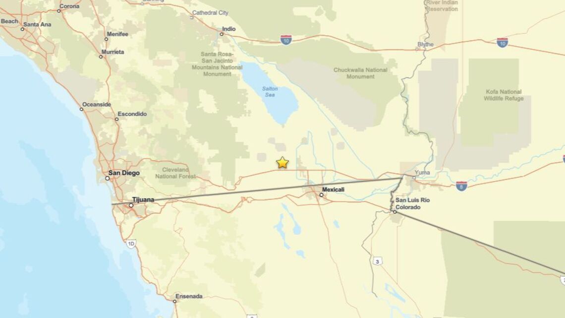 Update: 2.4 magnitude earthquake reported near Imperial, CA on Aug. 28 