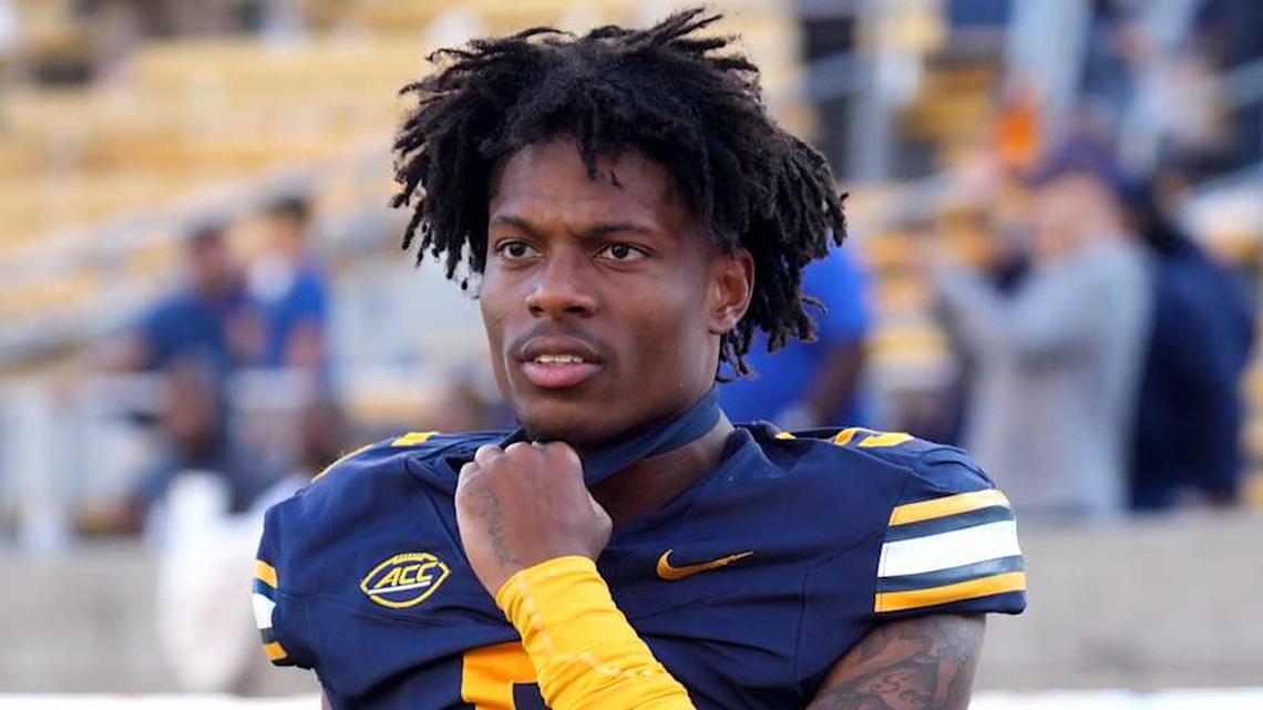  Sep 6, 2025; Berkeley, California, USA; California Golden Bears defensive back Hezekiah Masses (5) after the game against the Texas Southern Tigers at California Memorial Stadium. Mandatory Credit: Darren Yamashita-Imagn Images | Darren Yamashita-Imagn Images 
