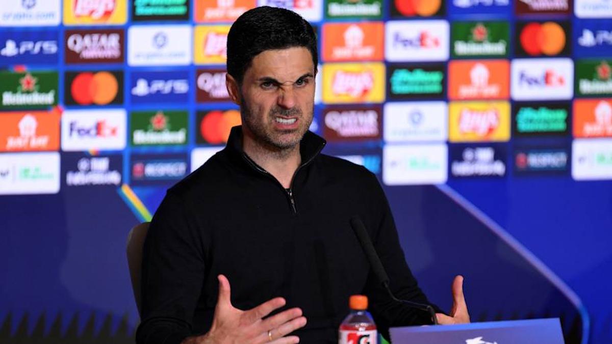  Mikel Arteta did not hide his feelings. | David Ramos-UEFA/UEFA/Getty Images 