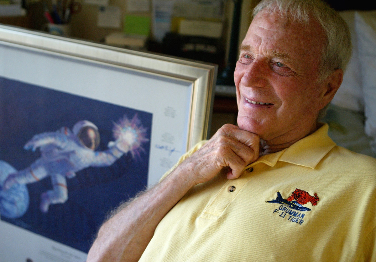 Former astronaut Scott Carpenter was photographed in 2007 at his Palm Beach Gardens home.