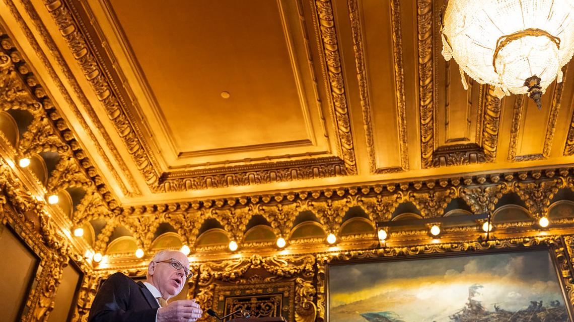 Minnesota Gov. Tim Walz wants legislators' emails to be public. But it's not up to him 