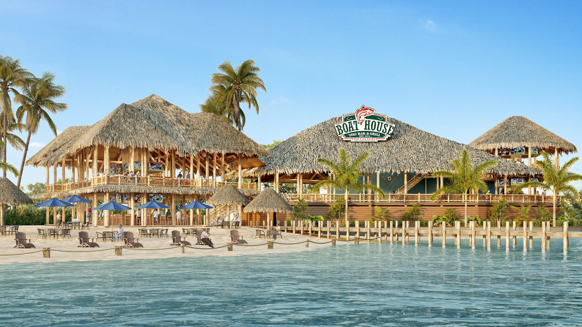 A rendering shows the future Boathouse Tiki Bar & Grill at Cape Coral Yacht Club