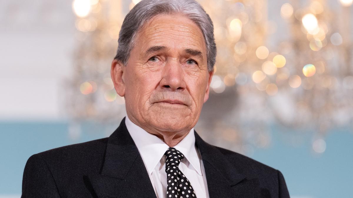 New Zealand Foreign Minister Winston Peters  at the State Department in Washington, D.C., U.S., April 7, 2026. REUTERS/Aaron Schwartz